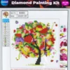 Diamond Painting Kit - 5D - 20X20 CM - Træ