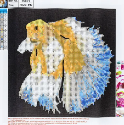 Diamond Painting - 30X30 CM - Fugl