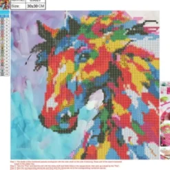 Diamond Painting - 30X30 CM - Hest
