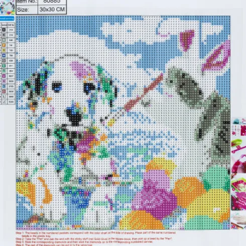 Diamond Painting - 30X30 CM - Hunde