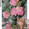 Diamond Painting - 30X40 CM - Kat Og Blomst