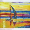 Diamond Painting - 30X40 CM - Sejlbåd