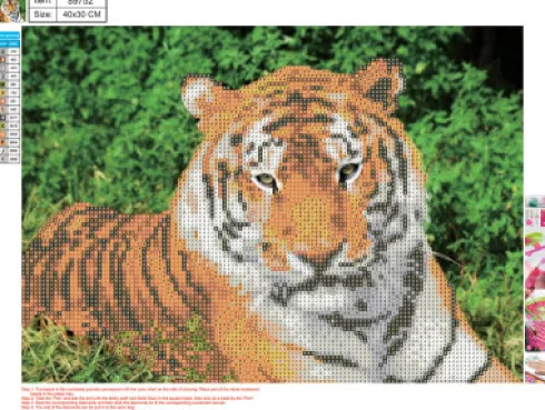 Diamond Painting - 30X40 CM - Tiger