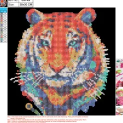 Diamond Painting - 30X30 CM - Tiger
