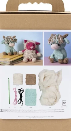 DIY Kit Amigurumi - Ko - Beige - Mint