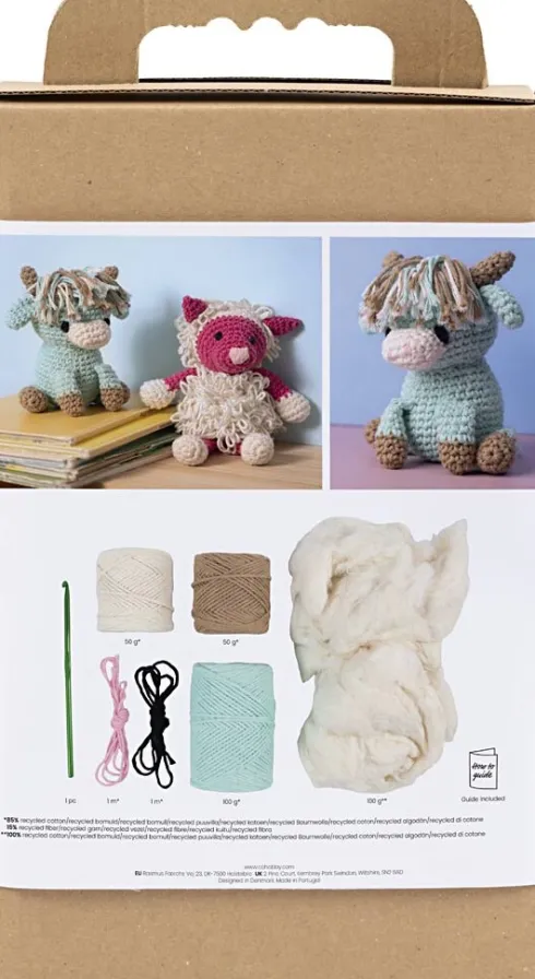 DIY Kit Amigurumi - Ko - Beige - Mint