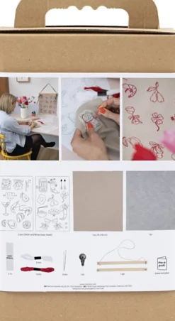 DIY Kit Broderi - Ophæng - Hør