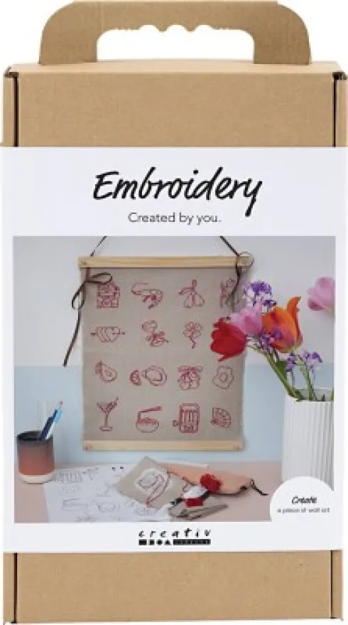 DIY Kit Broderi - Ophæng - Hør