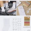 DIY Kit Broderi - Strømper - Hvid