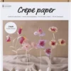 DIY Kit Crepepapir - Blomster - Pastelfarver