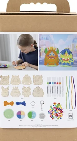 DIY Kit Dekoration - Monstre - Colorful - Glade Farver - Stærke Farver