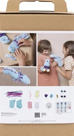 DIY Kit Dekoration - Strømpedukke Monster - Assorterede Farver