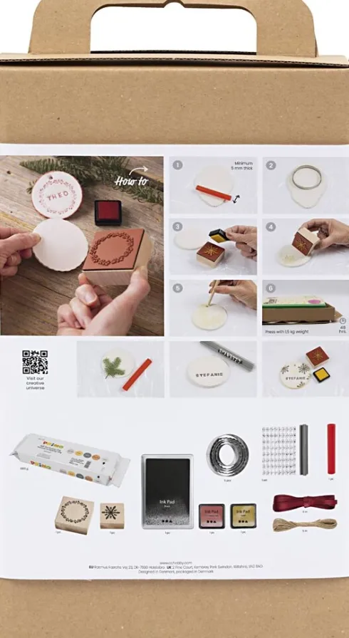 DIY Kit Juledekorationer - Selvhærdende Ler