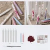 DIY Kit Lysdekoration - Dekorerede Kronelys - Hvid - 1Pk