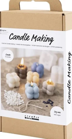 DIY Kit - Lysstøbning - Bubble Soyalys