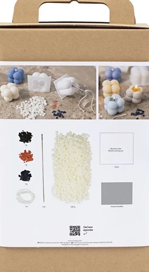 DIY Kit - Lysstøbning - Bubble Soyalys
