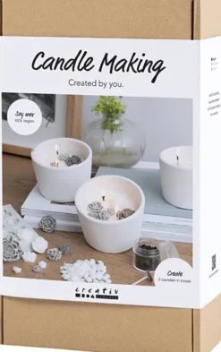 DIY Kit Lysstøbning - Rose - Beige - Hvid - Creme