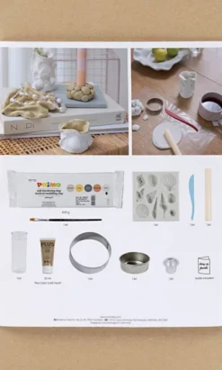 DIY Kit Modellering - Vaser Og Lysestager - Beige - Elfenben - Råhvid