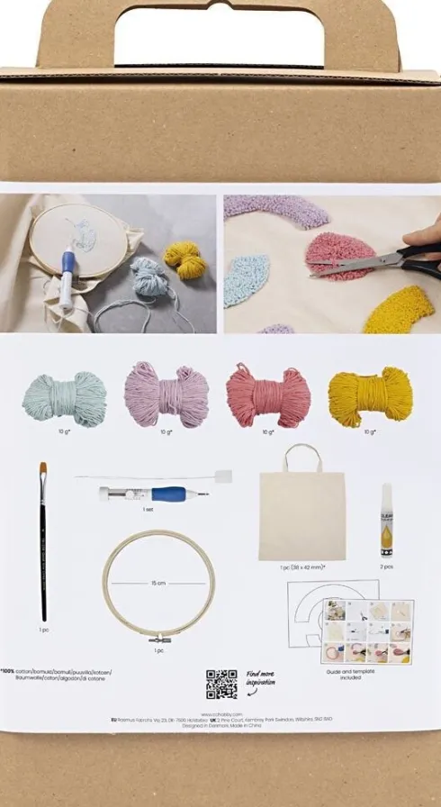 DIY Kit Punch Needle - Mulepose - Pastelfarver