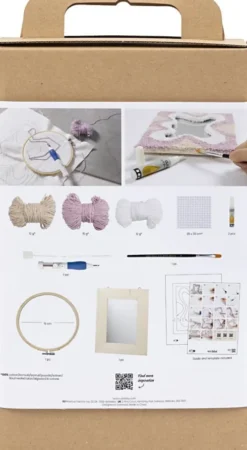 DIY Kit Punch Needle - Spejl - Pastelfarver