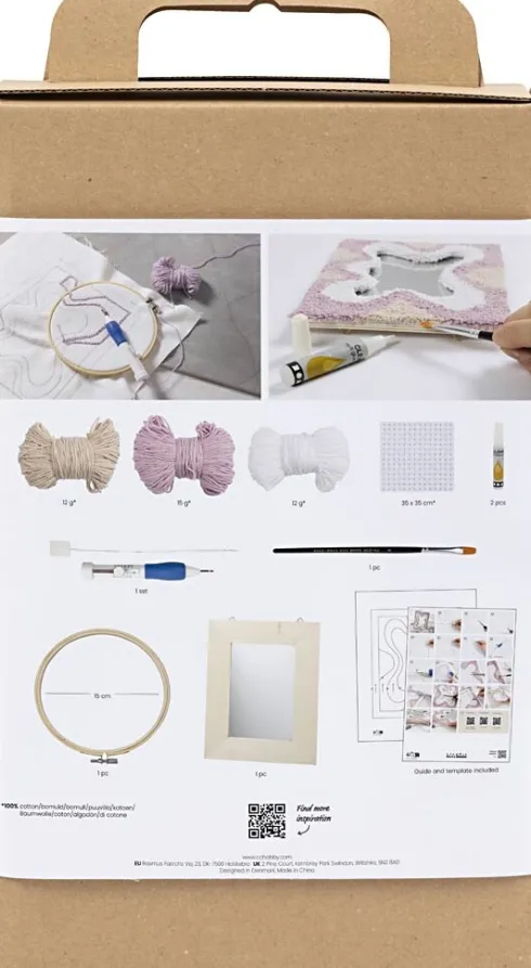 DIY Kit Punch Needle - Spejl - Pastelfarver