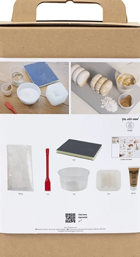 DIY Kit Resin Støbning - Skulptur - Beige - Off White