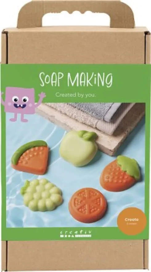 DIY Kit Sæbefremstilling - Frugt - Grøn - Orange
