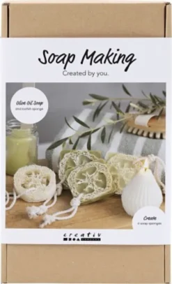 DIY Kit Sæbefremstilling - Loofah - Olivengrøn
