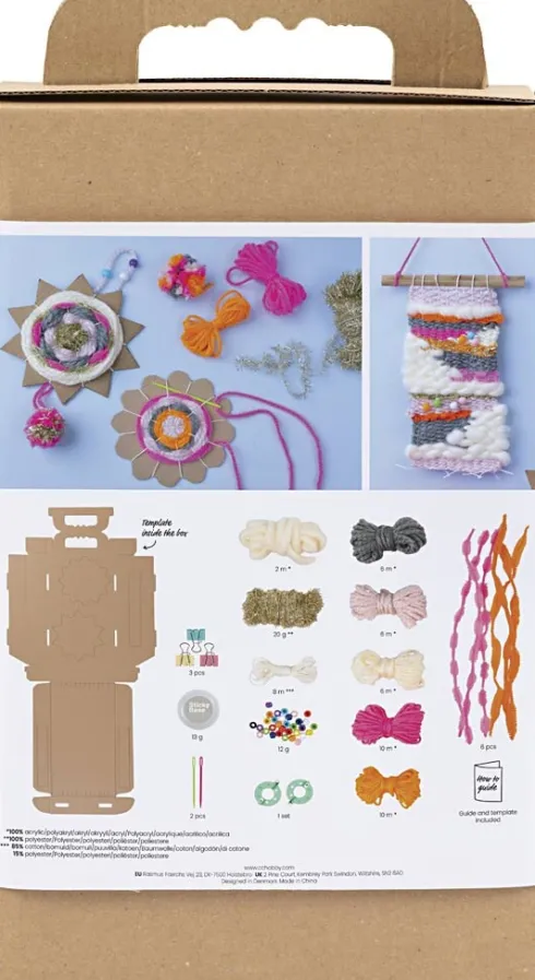 DIY Kit Vævning - Vægophæng - Assorterede Farver