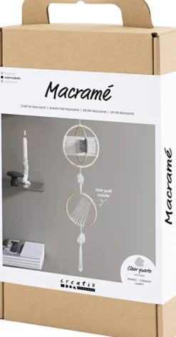 DIY Macramé Kit - Uro - Grå - Off White