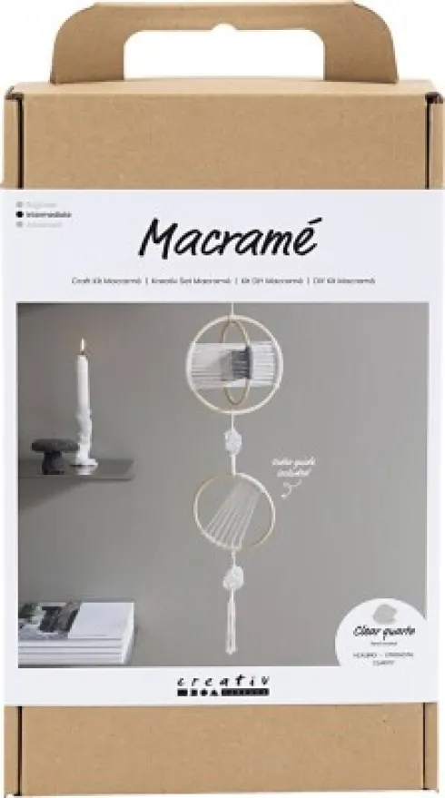 DIY Macramé Kit - Uro - Grå - Off White
