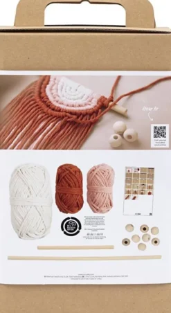 DIY Macramé Vægdekoration Kit - Øvet