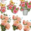 3D Motiver - Blomster - 21X30 CM - 4 Ark