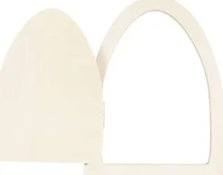 Dør Med Hængsler - H 13 CM - B 10 CM - 1 Stk