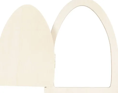 Dør Med Hængsler - H 13 CM - B 10 CM - 1 Stk