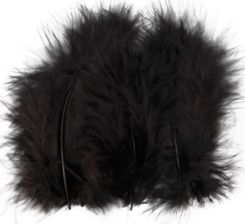 Dun - L 5-12 CM - Sort - 15 Stk