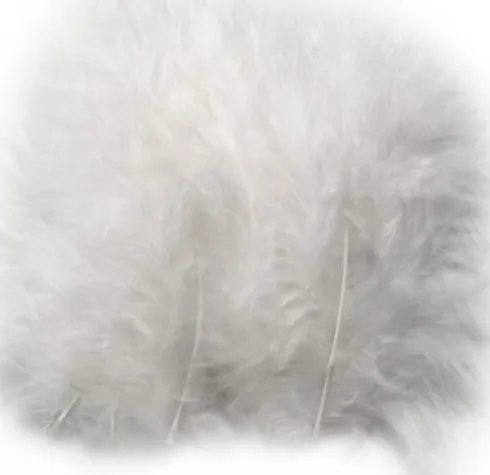 Dun - Str. 5-12 CM - Hvid - 15 Stk