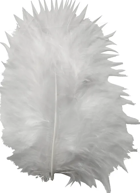 Dun - Str. 5-12 CM - Hvid - 15 Stk