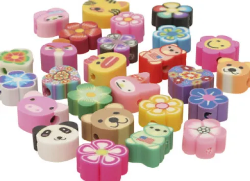 Dyre- Og Blomsterperler - Ø 10 MM - Hulstr. 1,5 MM - 200 Assorterede