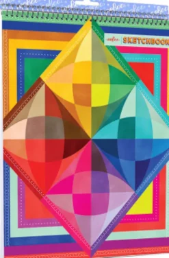 Eeboo - Skitsebog Med Spiralryg Til Børn - Rainbow Colors