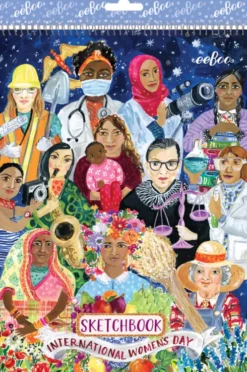 Eeboo - Skitsebog Med Spiralryg - International Women's Day