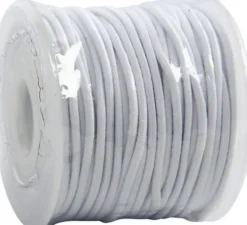 Elastiksnor - 2 MM - Hvid - 25 M