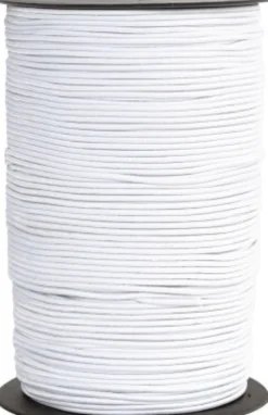 Elastiksnor - 2 MM - Hvid - 250 M