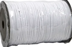 Elastiksnor - 2 MM - Hvid - 250 M