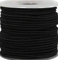 Elastiksnor - 2 MM - Sort - 25 M