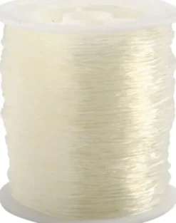 Elastiksnor - 1 MM - Transparent - 50 M