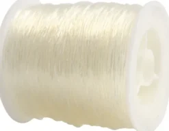 Elastiksnor - 1 MM - Transparent - 50 M