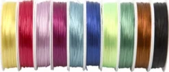 Elastiksnor - Tykkelse 1 MM - Assorterede Farver - 10X25 M