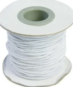 Elastiksnor - Tykkelse 1,2 MM - 25 M - Hvid