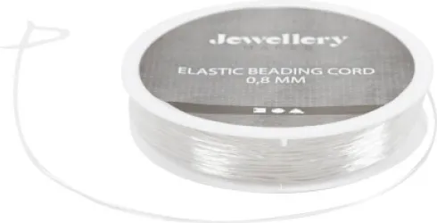 Elastiksnor - Tykkelse 0,8 MM - Rund - 10 M